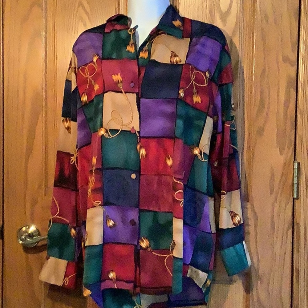 Le Caviar Vintage blouse  Sz S